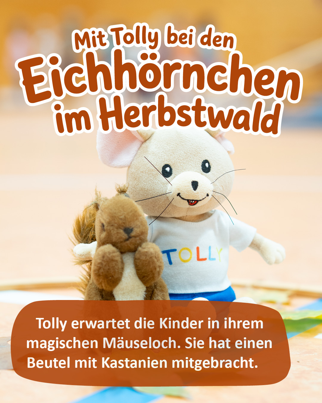 Turnstunde mit Eichhörnchen
