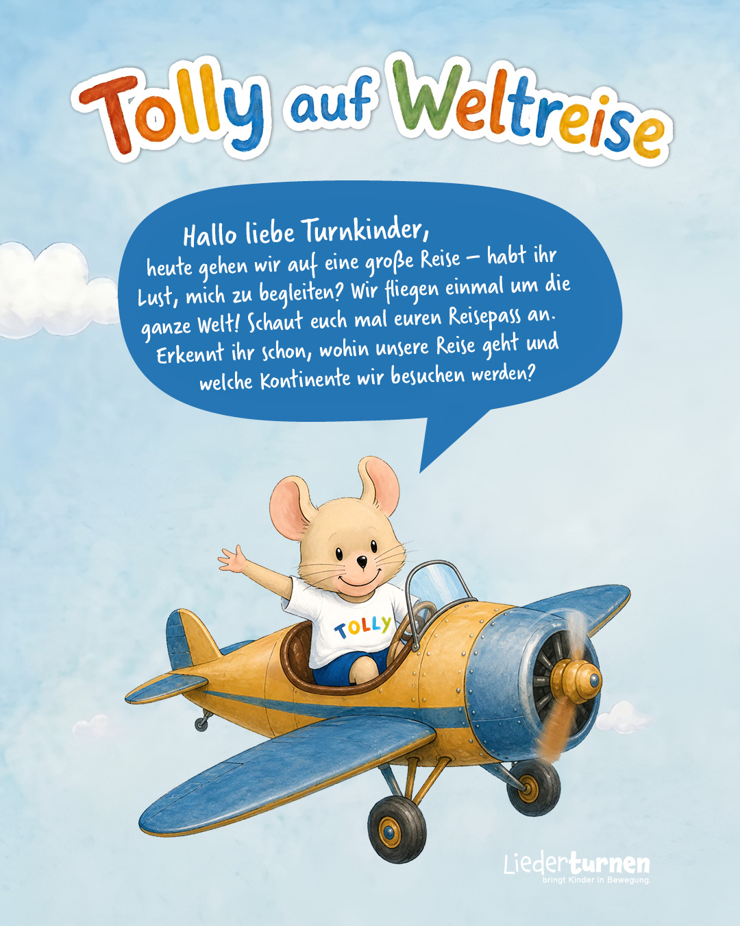Tolly Turnmaus auf Weltreise - Eine Turnstunde im Kinderturnen