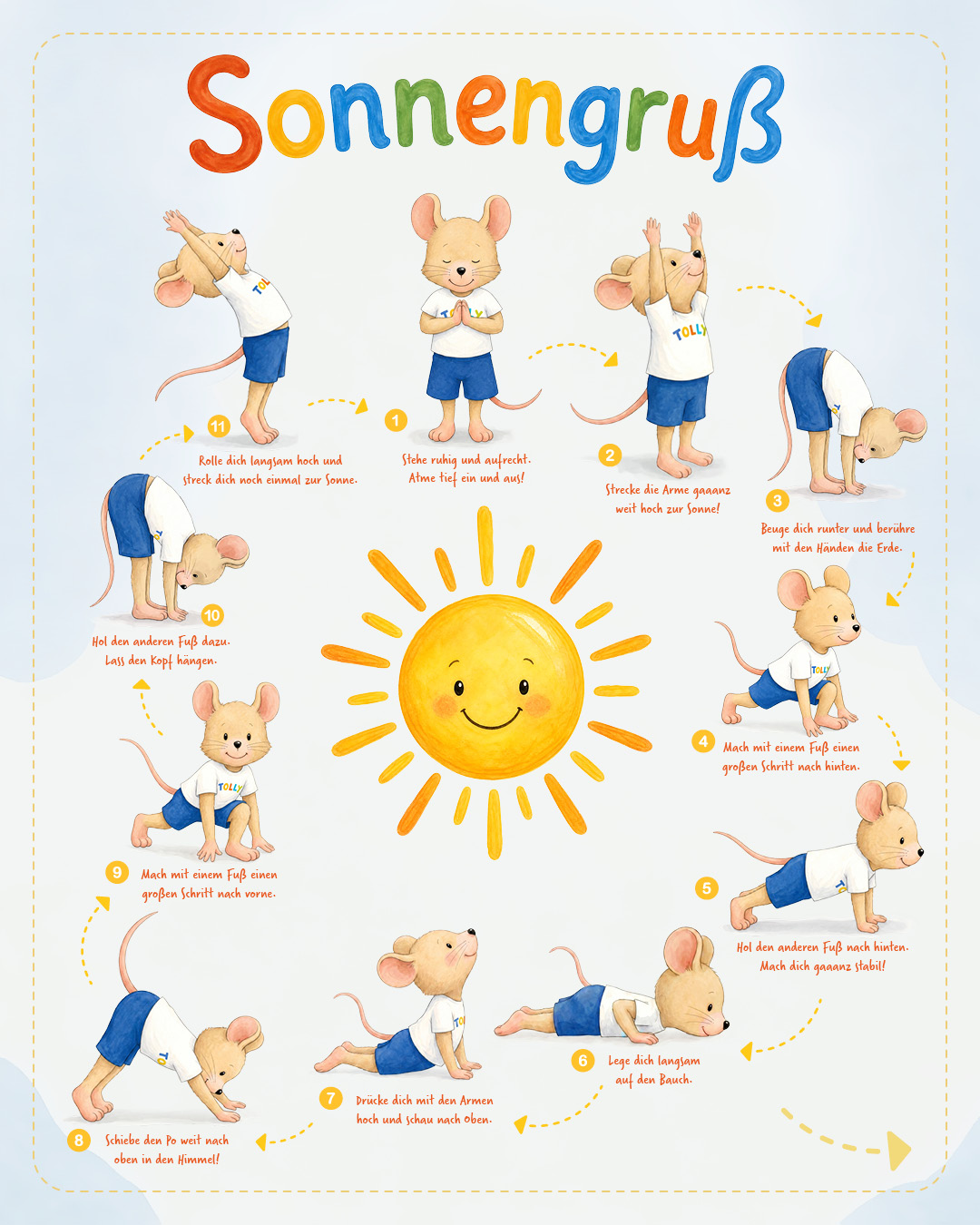 Sonnengruß im Kinderyoga